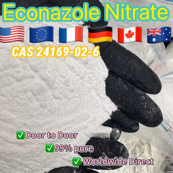 100% Safe Ship Organic Chemical Econazol Nitrate Powder Econazole Nitrate Anti-Infective Gyno-Pevaryl Powder CAS 24169-02-6 Ifenec Anti-Fungal Econazole Nitrate